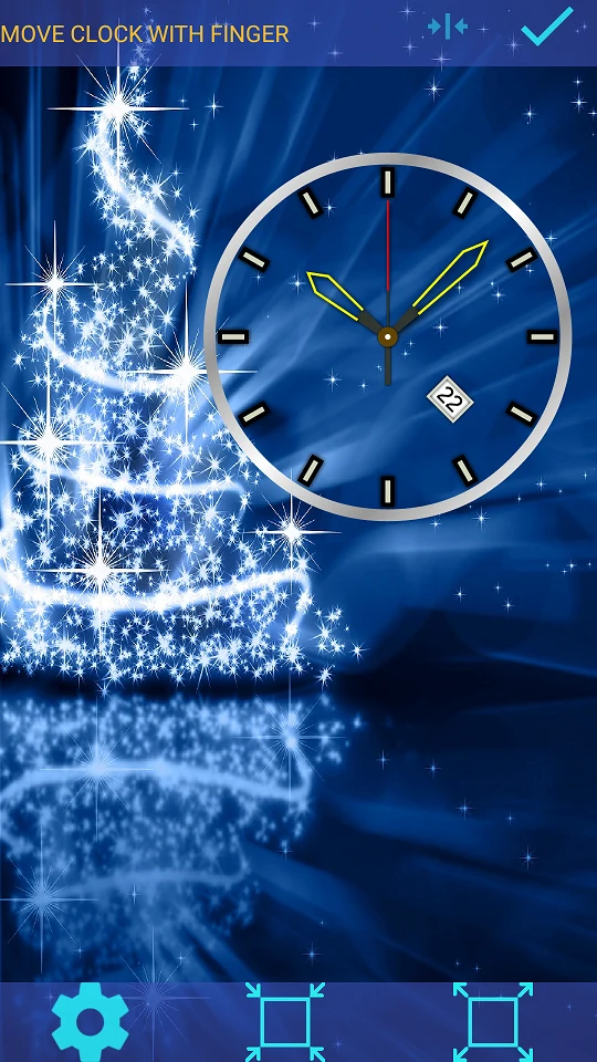 Christmas Clock Live Wallpaper screenshot