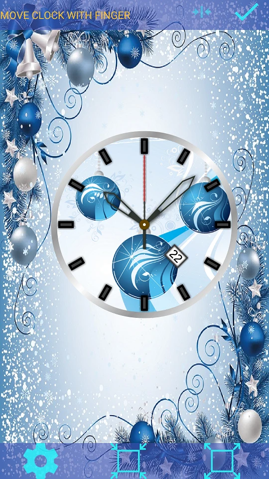 Christmas Clock Live Wallpaper screenshot