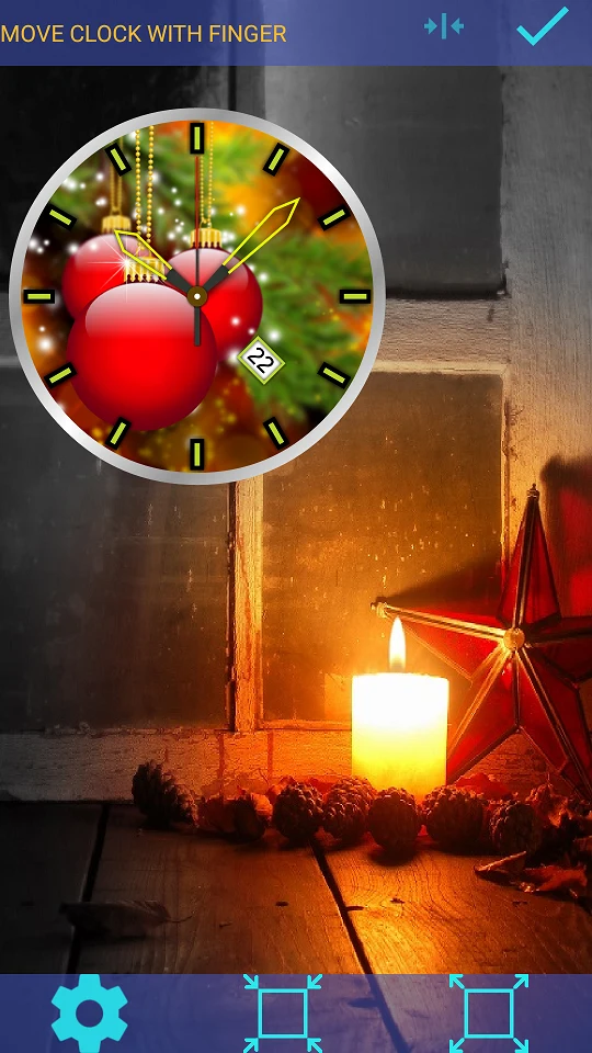 Christmas Clock Live Wallpaper screenshot